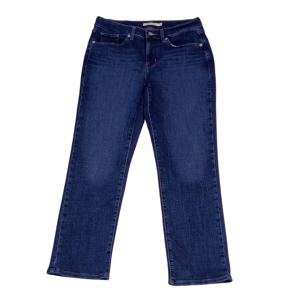 Levis Classic Straight Jeans Womens 4M Medium Wash Blue 27x30 fits 30x28